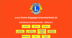 Desktop Screenshot of lions-bagagerumsmarked.dk